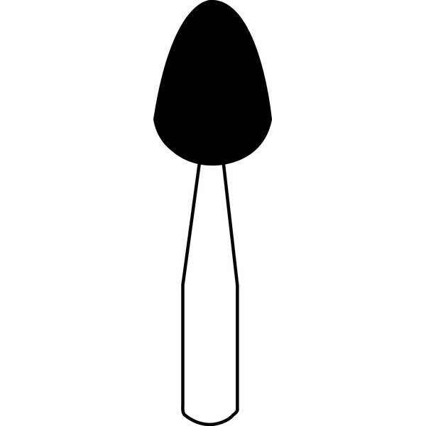 Gemini Vitrified Mounted Point, 7/32 x 3/8in, 60G