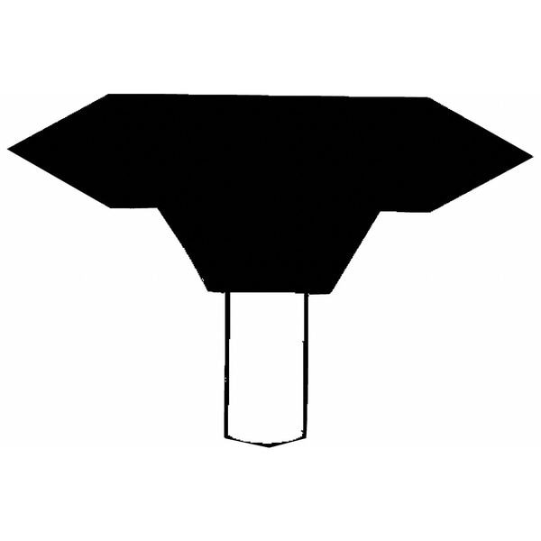 Gemini Vitrified Mounted Point, 1-5/8 x 3/8in, 60G