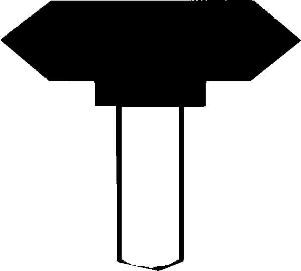 Gemini Vitrified Mounted Point, 1-1/4 x 1/4in, 60G