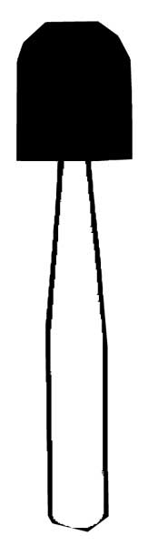 VitrifiedMountedPoint, 1/8 x 1/4in, 60G