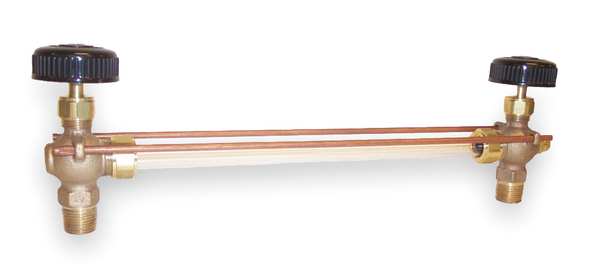 Water Gauge, Pipe Size 1/2 In, MNPT