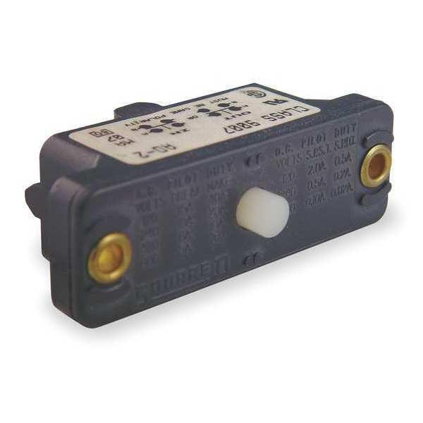 Industrial Snap Action Switch, Plunger Actuator, 1NC/1NO, 15A @ 600V AC Contact Rating