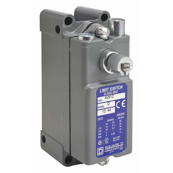 Heavy Duty Limit Switch, No Lever, Rotary, 1NC/1NO, 15A @ 600V AC