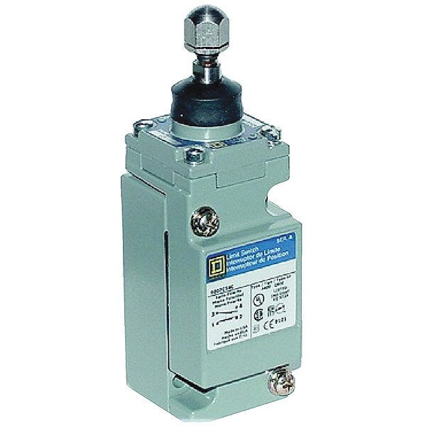 Heavy Duty Limit Switch, Adjustable Push, Rod, 1NC/1NO, 10A @ 600V AC