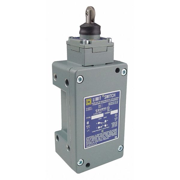 Hazardous Location Limit Switch, Wobble Stick, 2NC/2NO, 10A @ 600V AC