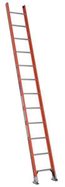 Straight Ladder, Fiberglass, 300 lb Load Capacity