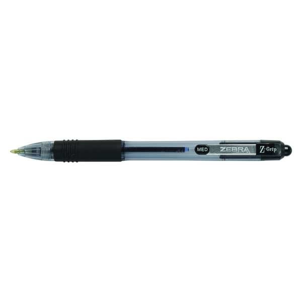 Retractable Ballpoint Pen, Medium 1.0 mm, Black PK12