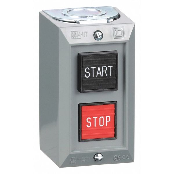 Push Bttn Cntrl Statn, 1NO/1NC, Start/Stop