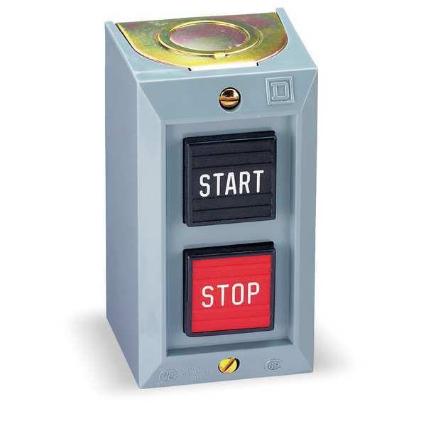 Push Bttn Cntrl Statn, 1NO/1NC, Mshrm Head