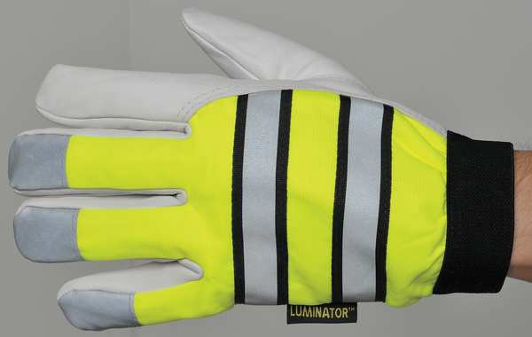 Hi-Vis Cold Protection Mechanics Gloves, Thermosock Lining, L