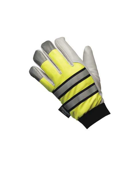 Hi-Vis Cold Protection Mechanics Gloves, Thermosock Lining, L