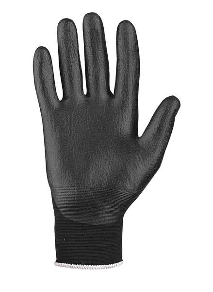 Bi-Polymer Coated Gloves, Palm Coverage, Black, S, PR