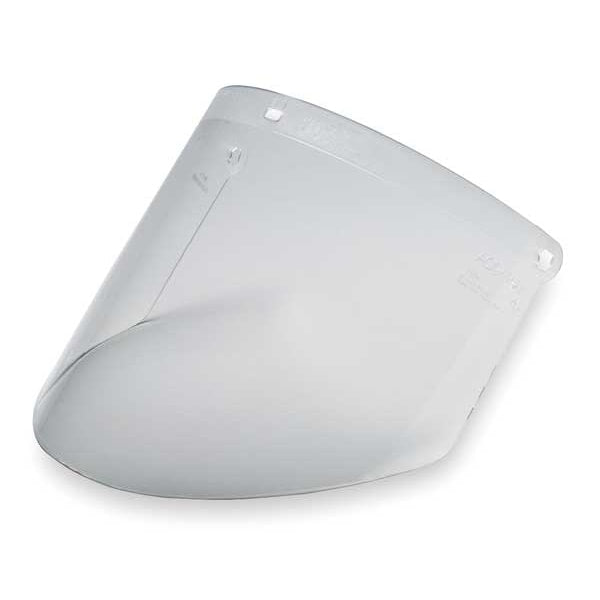 Faceshield Visor, Prpinate, Clr, 9x14-1/2in