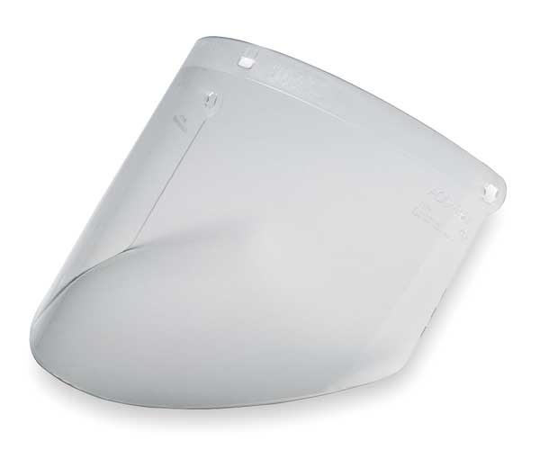 Faceshield Visor, Polycarb, Clr, 9x18-1/4in
