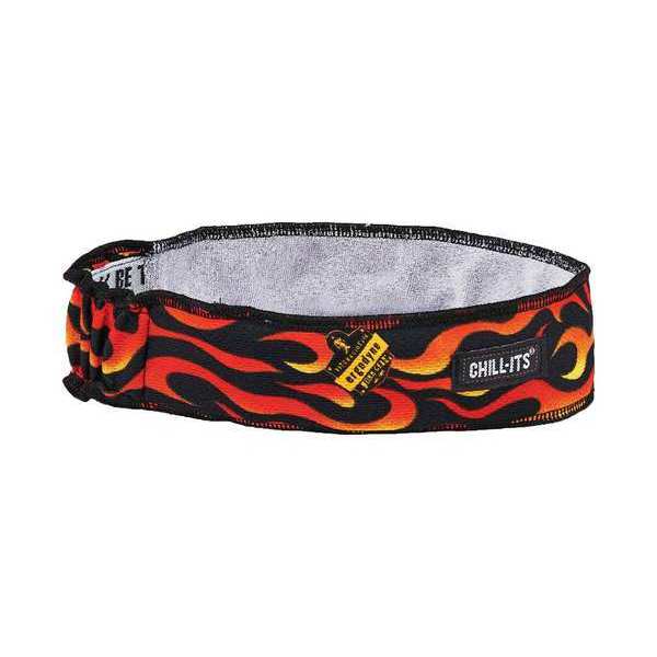 Headband, Flames, One Size, Terrycloth