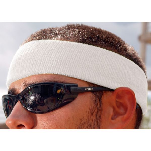 Sweatband, White, Universal, Terrycloth