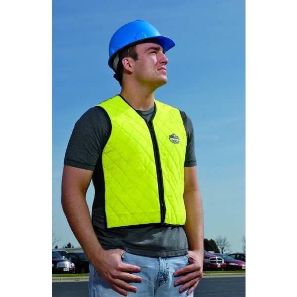 Large Cooling Vest, Hi-Vis Lime