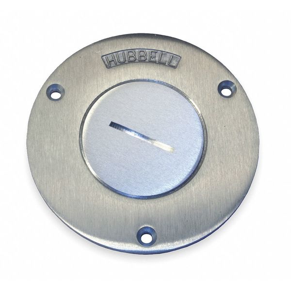 Floor Box Cover, Round, 1-Gang, 5/16 in.