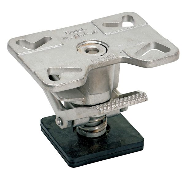Adjustable Floor Lock, Top Plate, 8 in.