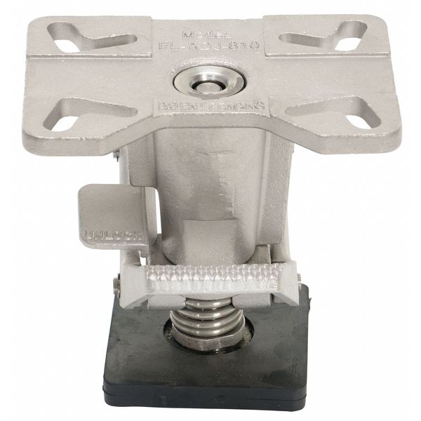 Adjustable Floor Lock, Top Plate, 11-1/2in