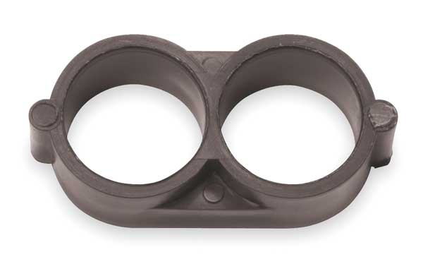 End Closure, 1/2 In. Tubing, Brn, Plstc, PK2