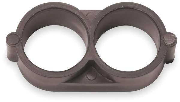 End Closure, 1/2 In. Tubing, Brn, Plstc, PK2