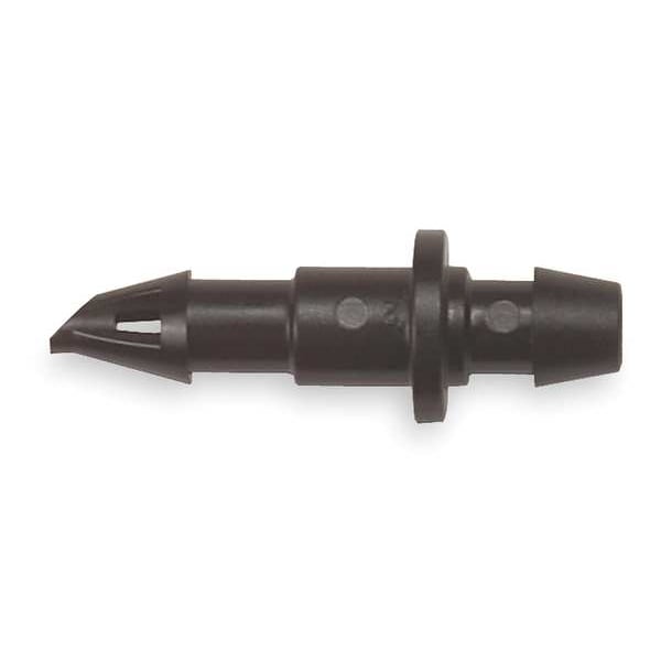 Coupling, 1/4 In. Tubing, Blk, Plstc, PK10