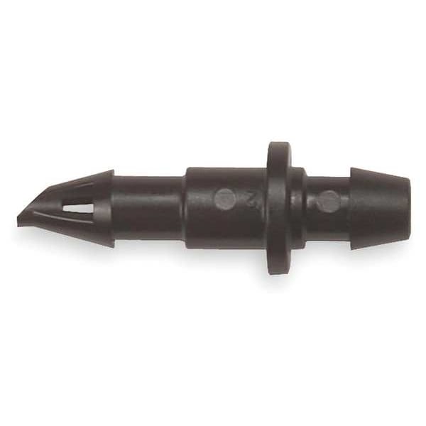 Coupling, 1/4 In. Tubing, Blk, Plstc, PK10