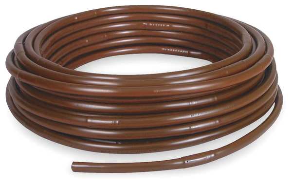 Emitter Tubing, 1/2 in, 100 ft, Brown