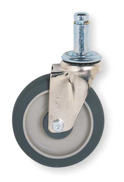 Swivel Stem Caster, Polyurethane, 300 lb.
