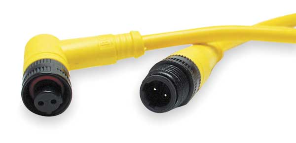 Cordset, 3 Pin, Receptacle, Female