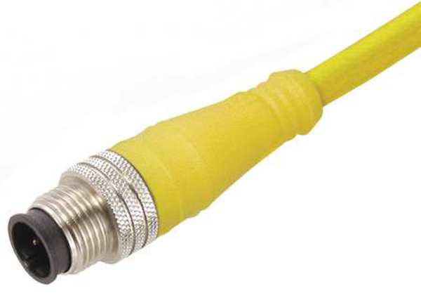Cordset, 8 Pin, Receptacle, Male