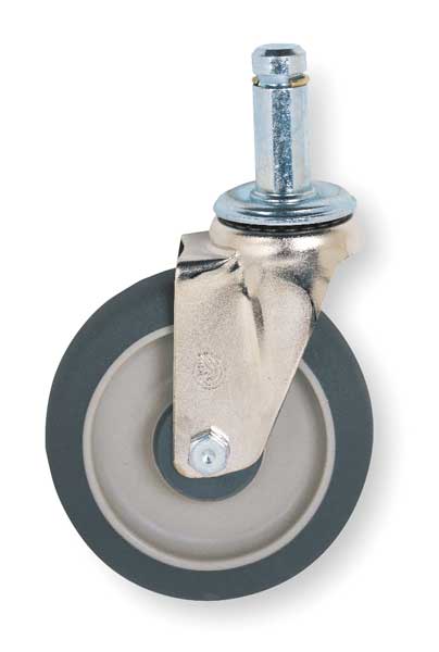 Swivel Stem Caster, Polyurethane, 300 lb.
