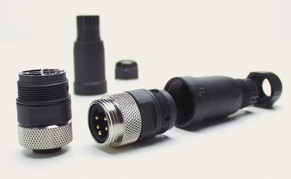 Internal Thread Connector, 4, Male, 15 AWG