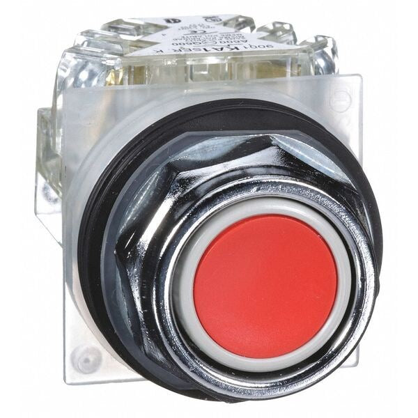 Non-Illuminated Push Button, 30 mm, 1NO/1NC, Red