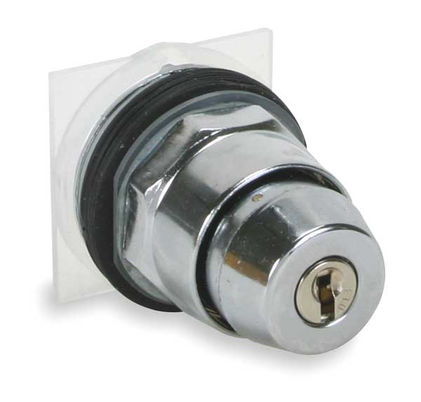 Non-Illum Selector Swtch, 30mm, 4 Pos, Keyd