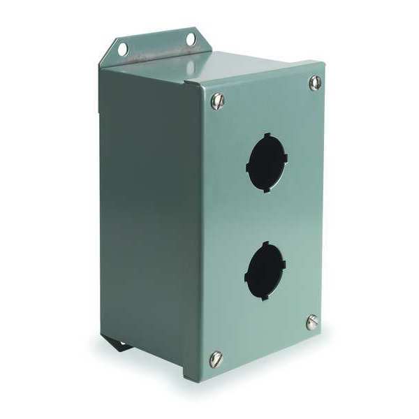 Pushbutton Enclosure, 30mm, 2 Holes, Metal