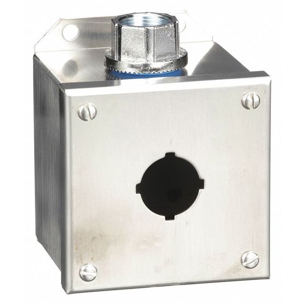 Pushbutton Enclosure, 30mm, 1 Hole, 304 SS