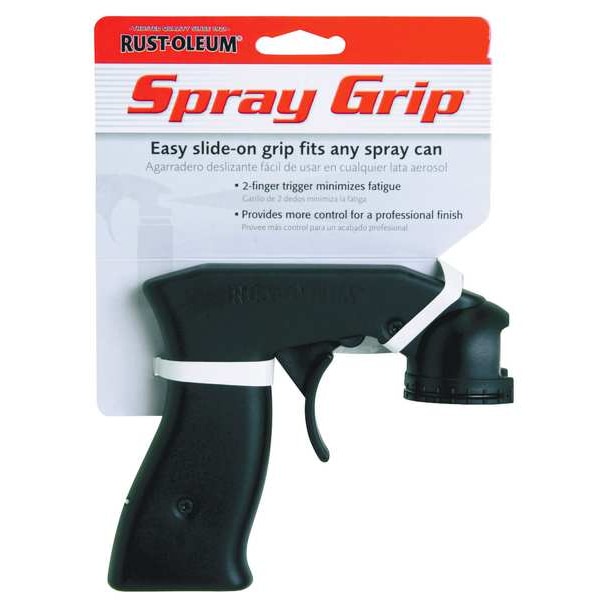 Spray Can Grip, 4-1/2 x 1-1/2 In, Black