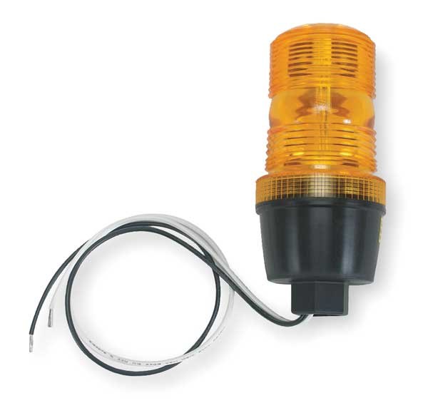 Warning Light, Strobe Tube, Amber, 120VAC