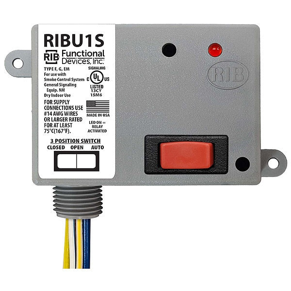 Enclosed Pre-Wired Relay, 10A@277VAC, SPST