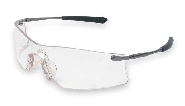 Safety Glasses, Wraparound Clear Polycarbonate Lens, Anti-Fog, Scratch-Resistant