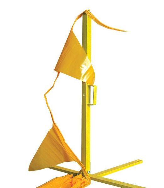 Single Stanchion, 39 In. H, Steel