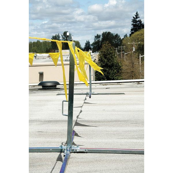 Single Stanchion, 39 In. H, Steel