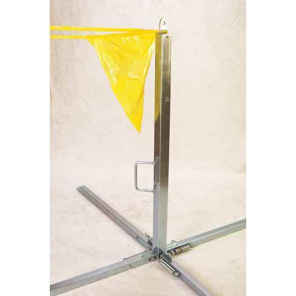 Single Stanchion, 39 In. H, Steel