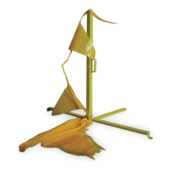 Single Stanchion, 39 In. H, Steel