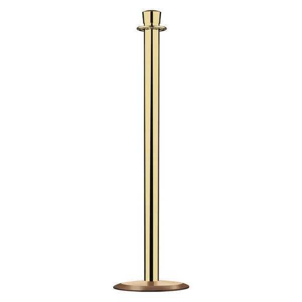 Urn Top Rope Post, Polished Brass