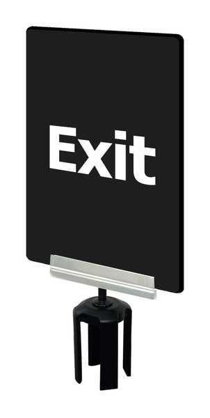 Acrylic Sign for Tensabarrier Post