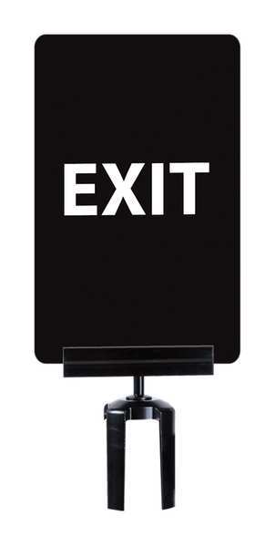 Acrylic Sign for Tensabarrier Post