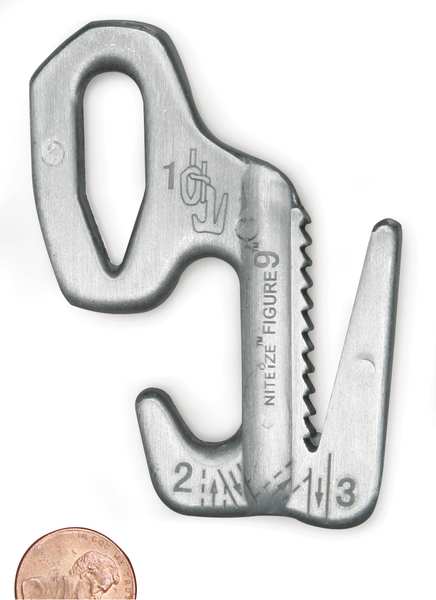 Rope Tightener, 3-1/2 In., Aluminum, Silver